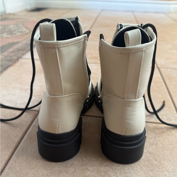 Nine West Combat Boots with Black Laces - Picture 6 of 6